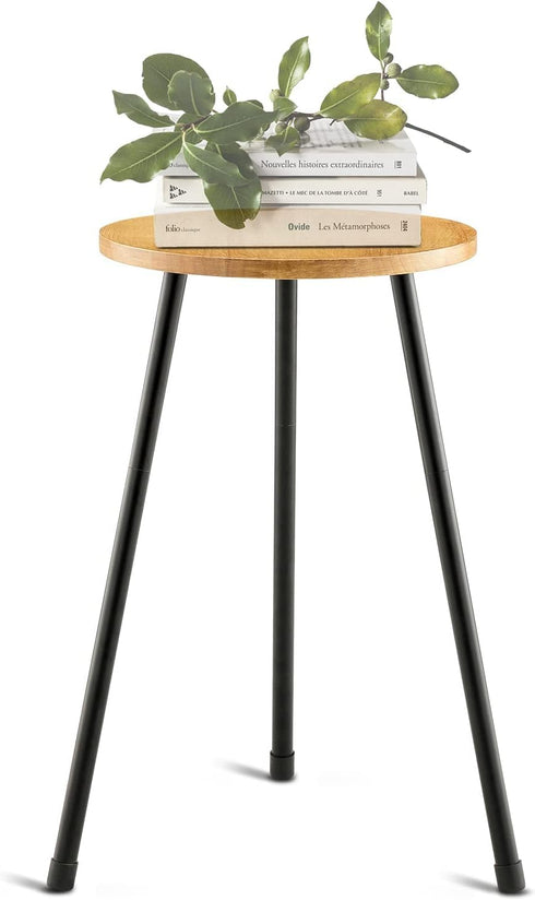 (11.8"x20") KINNARY Tall Plant Stand, Mid Century Wood Indoor Plant Stand Plant Table for Flower Pots, Metal Plant