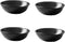 Classic Matte Ceramic Sauce Dishes - Sushi Dipping Bowls, Appetizer Plates with Irregular Edge for Kitchen, 3.2'' (Set