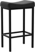 Set 2 Counter 24.8 Inches, 2.4" BB10BY01 HOOBRO Bar Stools, of Bar Chairs, Height Stools, Saddle Barstools with Curved