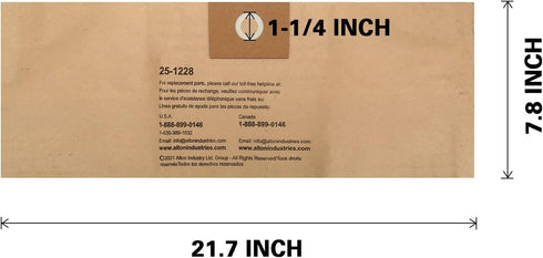 Stanley 25-1228 Disposable Filter Dust Bag, 3 Pack for 2.5-3.5 Gallon Wet/Dry Vacuum Cleaner