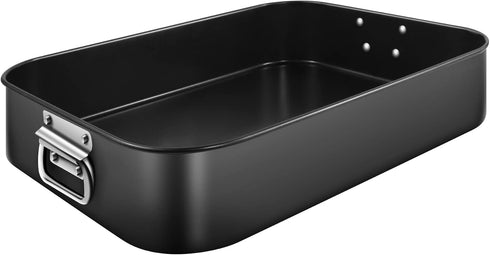 Lasagna Pan Deep, 16x12x3 Inch - Baking Pan for Oven, Nonstick Bakeware Set for Roasting & Brownies