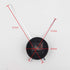 Timelike Large DIY 3D Wall Art Clock Hands Decor with Quartz Clock Mechanism Accessories (Black)