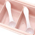 Yosoo 4 Compartments Seasoning Box Spice Rack Organizer, 11.42 * 4.53 * 2.76in Container