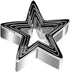 Star Cookie Cutters, 5 Pieces Stainless Steel Bakeware Tools for Baking