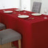 BEEKAY 1 4 3 48" Inch 30" Inch Pc Feet Red Fitted Open Back Rectangular Sided Table Cloth X Polyester Washable Fabric