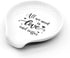 Littlefa Funny Coffee Quote Black Sign - All We Need is Love And Coffee Ceramic Coffee Spoon Holder - Coffee Station