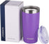 SUNWILL 20 oz Travel Coffee Tumbler, Insulated Mug with Lid, Stainless Steel Cup for Hot and Cold Drinks, Purple