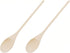 18-Inch Long Handle Wooden Cooking Mixing Spoon, Birch Wood (Set of 2)