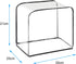 QEES Toaster Cover, 2 Slice, Transparent Polyester, Dustproof, Universal Size, Microwave Oven Cover