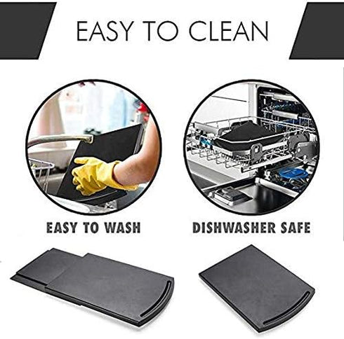HauSun Handy Sliding Tray Mat for Coffee Maker, Kitchen Appliance Moving Caddy for Air Fryer, Blender, Stand Mixer