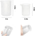 Gartful 250ml & 100ml Silicone Measuring Cups, Nonstick Reusable Mixing Cups for Crafts, Set of 6