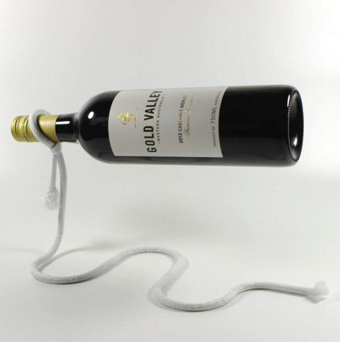 Fantasee Magic Suspending Rope Wine Holder, Floating Illusion Bottle Holder for Kitchen Home Decoration