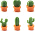 Jolitee 6-Piece Mini Cactus Fridge Magnets - Strong Versatile Magnets for Refrigerators & Cabinets