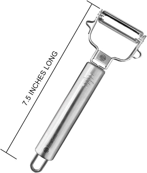 Fruits and Vegetables Peelers - Y Shape Swivel Potato Peeler, Stainless Steel Multifunctional Peeler