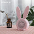 KDtech Kids Alarm Clock - Cute Pink Bunny Digital Alarm Clock with Night Light, 6 Ringtones, Touch Control &