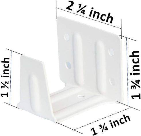 Cutelec 2 Pack Center Support Bracket for 2" Low Profile Window Blinds, White Color