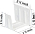 Cutelec 2 Pack Center Support Bracket for 2" Low Profile Window Blinds, White Color