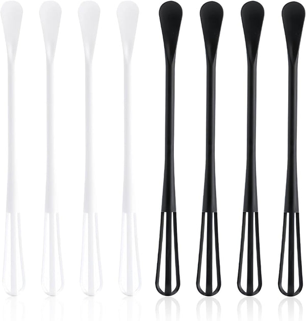 8 PCS Multifunctional Mini Whisk Set - Small Whisks and Mini Spoon for Cooking, Baking, Blending