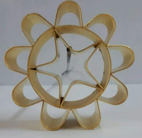 Thai Dok Jok Sesame Cookies Brass Mold Maker - Crispy Biscuit Blossom Lotus Flowers Cookie 3.15" (Medium)