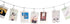 TFu Wall Hanging Photo Display, DIY Picture Frame String with 12 Clips for Photos, Notes and Artworks