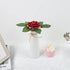 Fake Leaves for Roses Decorations, 80pcs Bulk Green Rose Leaves with Stems for DIY Wedding Bouquets