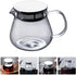 Hemoton Clear Glass Teapot with Stainless Steel Infuser Lid, 460 ml Tea Kettle for Blooming and Loose Leaf Tea