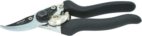 Zenport Z201 Heavy Duty Pruner, Bypass Euro, Black Handles, Steel, 8-Inch by Zenport