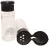 FEOOWV 25Pcs Empty Plastic Spice Bottles Set for Storing Barbecue Seasoning, Salt, Pepper, 75 ml/2.5 oz (Black)