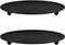 YYaaloa 2 pcs Black Decorative Iron Plate Candle Holder - 4.33'' Stand for LED & Wax Candles, Incense Cones (Black-2