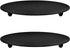 YYaaloa 2 pcs Black Decorative Iron Plate Candle Holder - 4.33'' Stand for LED & Wax Candles, Incense Cones (Black-2