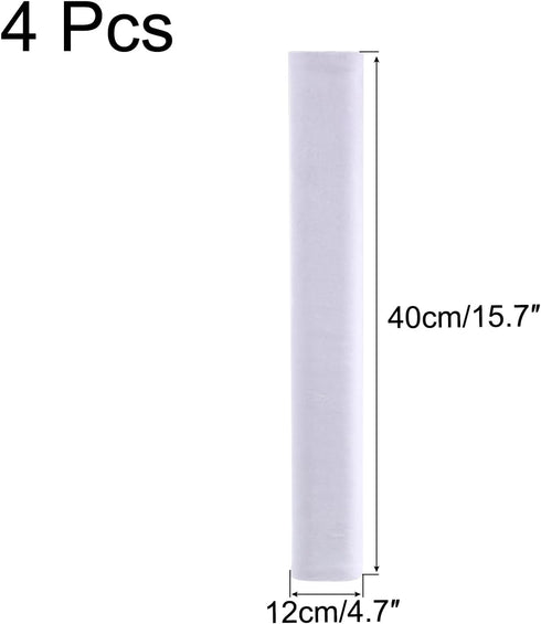 MECCANIXITY Door Handle Cover 15.7x4.7 Inch Keep Appliances Clean for Refrigerator Dishwasher Microwave Oven White Pack of 4 by MECCANIXITY