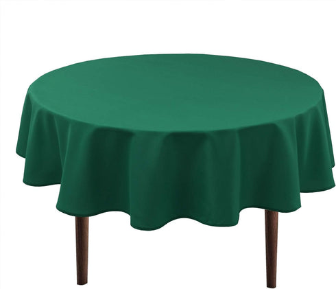 Hiasan Round Tablecloth 70 Inch, Waterproof Stain Resistant Polyester Fabric Table Cloth for Dining Room