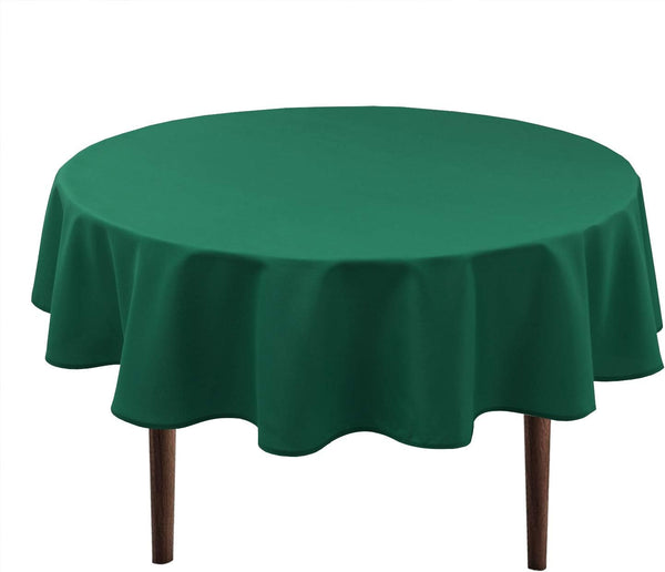 Hiasan Round Tablecloth 70 Inch, Waterproof Stain Resistant Polyester Fabric Table Cloth for Dining Room