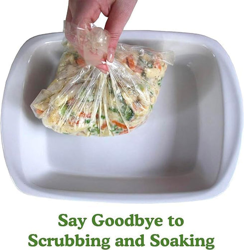 Regency Wraps Baking Dish Buddies, Non-Stick Liners for Mess-Free Casseroles, Clear, 14.5" x 19" (Pack of 10)