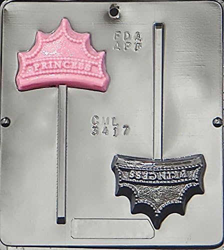 Crown "Princess" Lollipop Chocolate Candy Mold, 3417 for Creative Treats.