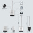 Sellemer 2 Pack Toilet Brush and Holder Set, Flexible Silicone Bristles, Compact Size for Bathroom Storage