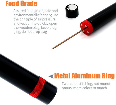 Mini Wine Opener | Portable Travel Air Pressure Pump Corkscrew | Quick Bottle Opening Design for Home, Party, Wine
