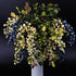 2Pcs Rinlong Artificial Blueberries Fake Berries Stems Hanging Spray Frosted Blueberry Fall Floral Picks for Wreath