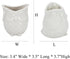 White Ceramic Owl Succulent Planter Pot with Drainage Tray, Cute Animal Cactus Container