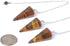 Justinstones Natural Iron Tiger Gemstone Rock Crystal Hexagonal Pointed Reiki Chakra Pendant Pendulum.