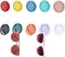 DICOSMETIC 20Pcs Wall Mounted Sunglasses Holder, 10 Colors Alloy Hanging Eyeglass Storage Organizer
