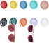 DICOSMETIC 20Pcs Wall Mounted Sunglasses Holder, 10 Colors Alloy Hanging Eyeglass Storage Organizer