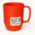 Japanese Microwavable Water Mug - Unbreakable Milk Juice Mug for Kids, 12 oz, Red