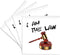 3D Rose I Am The Law-Judge Gavel with Sound Block, Ceramic Tile Coasters, Multicolor