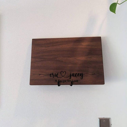Wall Mount Metal Display Stand, Black Easel for Photos, Decorative Plates, Tablets, and Art with Anchors and Screws