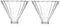 2pcs Glass Funnel for Pour Over Coffee Filters, Coffee Drippers