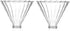 2pcs Glass Funnel for Pour Over Coffee Filters, Coffee Drippers