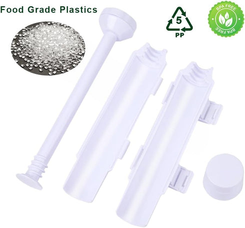 URED Sushi Maker Kit - Sushi Bazooka Roller Mold for Homemade Sushi, Food Grade Plastic Kitchen Utensils