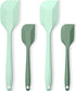 Silicone Spatula Set, Premium Heat Resistant Spatulas, 2 Small & 2 Large Flexible Scrapers for Baking and Cooking
