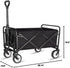 220 LBS Collapsible Folding Wagon Cart with Wheels, Capacity, Lightweight Portable Utility Cart with Flexible Handle